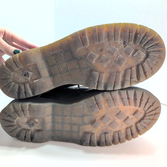 Y2K Dr. Martens Chunky Platform Heel Metal Eyelet Lace Up Streetwear Men's 13M - Picture 7 of 9